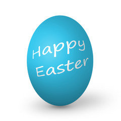 Colorful easter eggs isolated on white