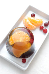 jelly with mandarin orange
