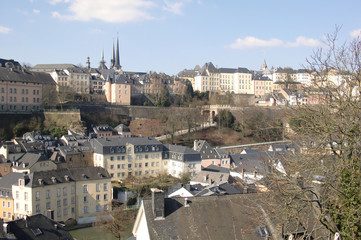 Fototapeta na wymiar Panorama Luxemburg City - Europe