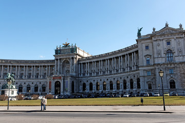 Fototapeta na wymiar Wiedeń / Wien / Hofburg / Biblioteka Narodowa