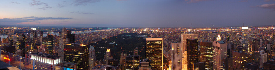 New York - Sunset - Central Park - Panorama