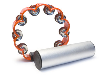 shaker and tambourine