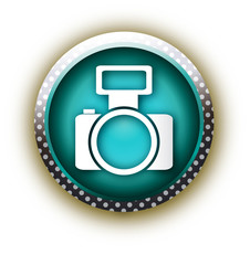 blue button vector foto