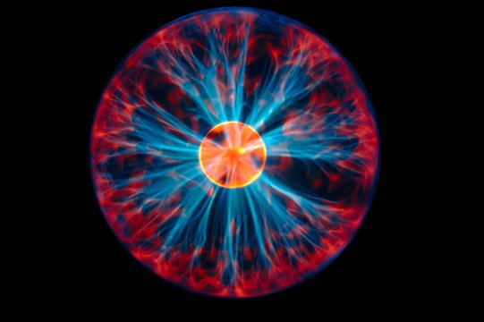 Colorful plasma ball