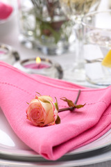 Romantic table settings