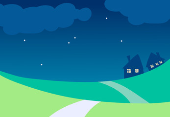 Fototapeta premium Night landscape