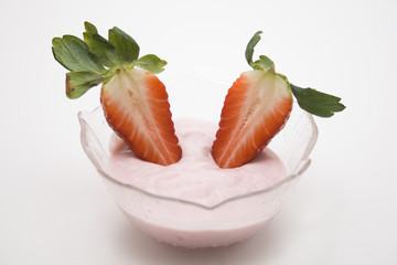 Erdbeere in Joghurt