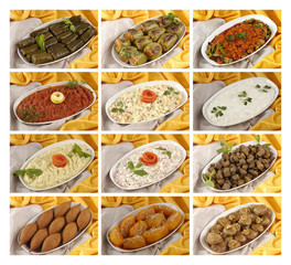 Turkey kinds of cold dishes and desserts