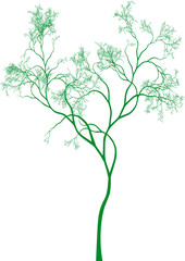 green tree, vector