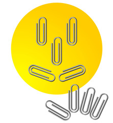 Obraz premium Büro-Klammern