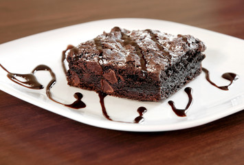 brownie on a plate