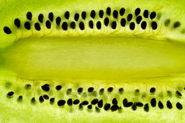 Crédence de cuisine en plexiglas Tranches de fruits Kiwi tranché