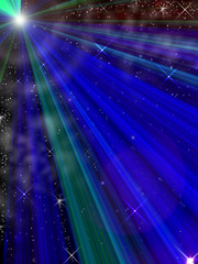 Weltall. Illustration.