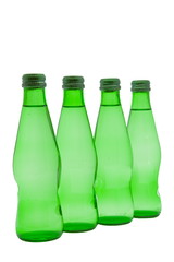 Bottles of water isolated on the white