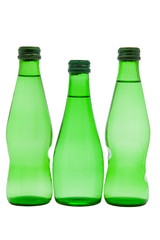 Bottles of water isolated on the white