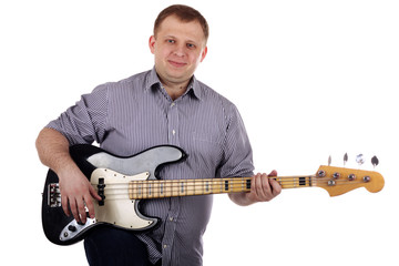 Obraz premium Young man playing guitar