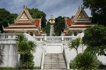 Temple on top of mountain with long stairs