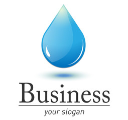 Logo fresh water drop