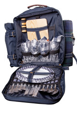 Backpack with dinner set for picnic - 21131738