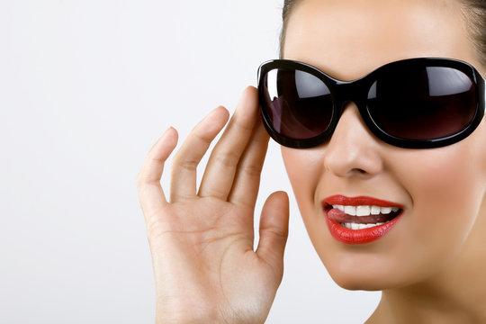 Woman With Black Sunglasses