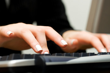 Computer keyboard.