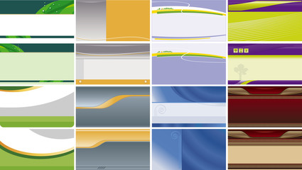 Collection backgrounds for business cards