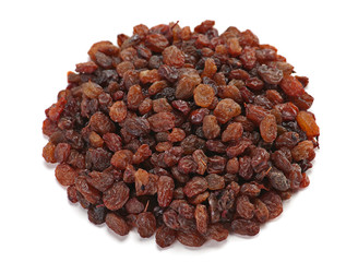 Brown dried raisin