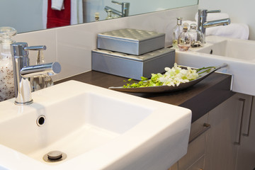 bathroom in modern townhouse