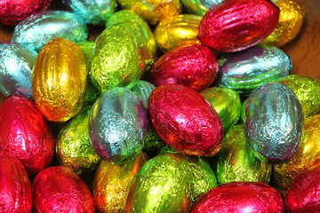 Fototapeta premium Multi colored eggs