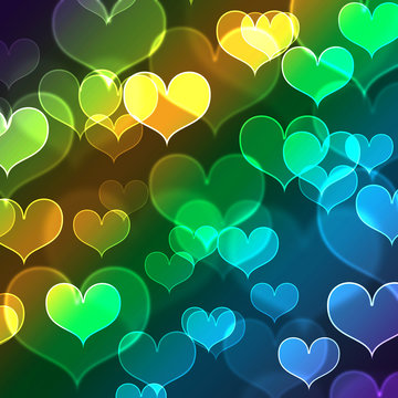 beautiful heart shape background