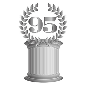 95-Lorbeerkranz auf S&auml;ule