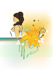 Wunderschöne junge Frau