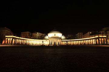 Fototapeta premium night in Naopli, Italy