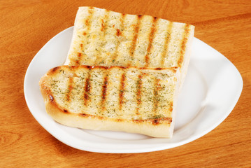garlic bread with herbs