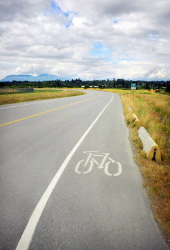 Rural Bike Lane on Shared Road