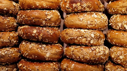 Vollkorn-Bagels