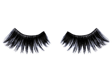 False eyelashes.