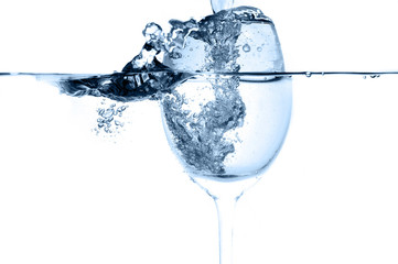 liquid in  wineglass