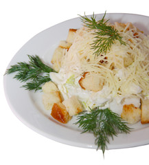 Caesar salad with chicken