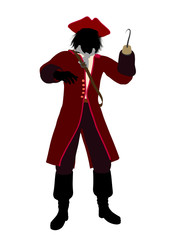 Captain Hook Silhouette Illustration