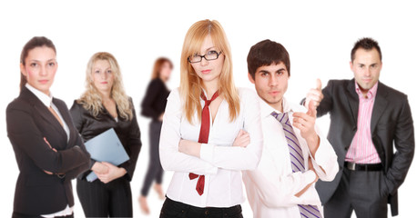 An attractive, business team