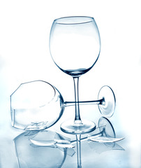 Glass and broken glass