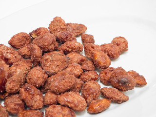Sugared almonds.