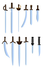 swords and adggers illustration