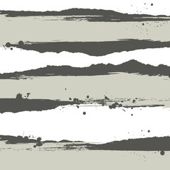 few ink splat banners with grunge effect