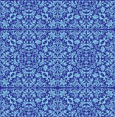 light and dark blue curled background