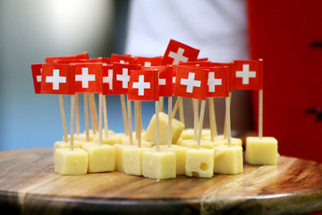 Schweiz Käse Flagge