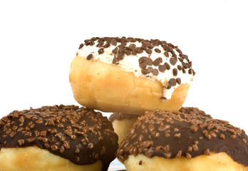 close-up of donuts