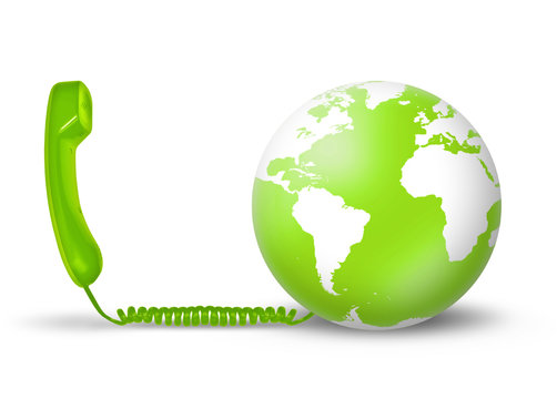 telecommunications concept - green