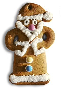 Weihnachtsmann aus Lebkuchen